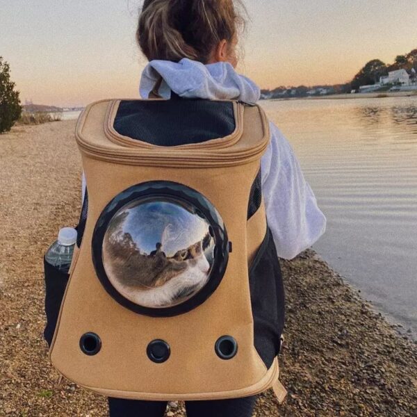 Space Cat & Dog Backpack, Pet Carrier, Portable Bag - Image 2